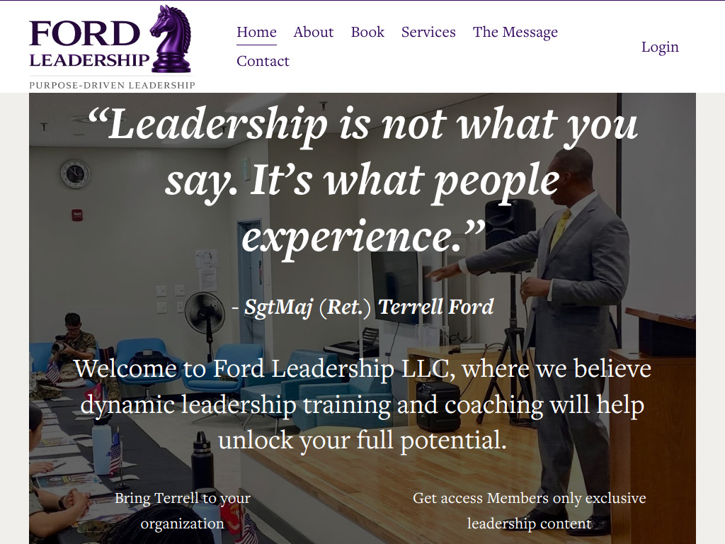Ford Leadership website preview